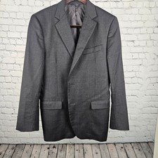 Brooks Brothers 1818 Fitzgerald Suit Jacket Charcoal Grey Italian Wool Blazer