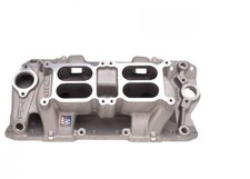 Edelbrock Rpm Dual-quad Air Gap Intake Manifold For Chevy Small Block 7525