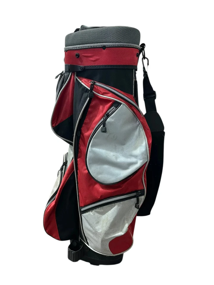 Bolsa de carro Oryx divisor de 8 vías 8 bolsillos correa asa rojo/gris Foto 2 de 4