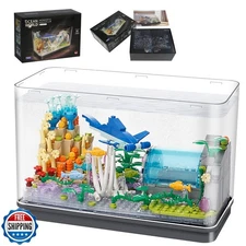 Bibilock Fish Tank Building Blocks Toy Sets,Creative Ideals Aquar