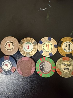 $1 $5 $25 El Convento San Jeronimo El San Juan Conquistador Puerto Rico Chips