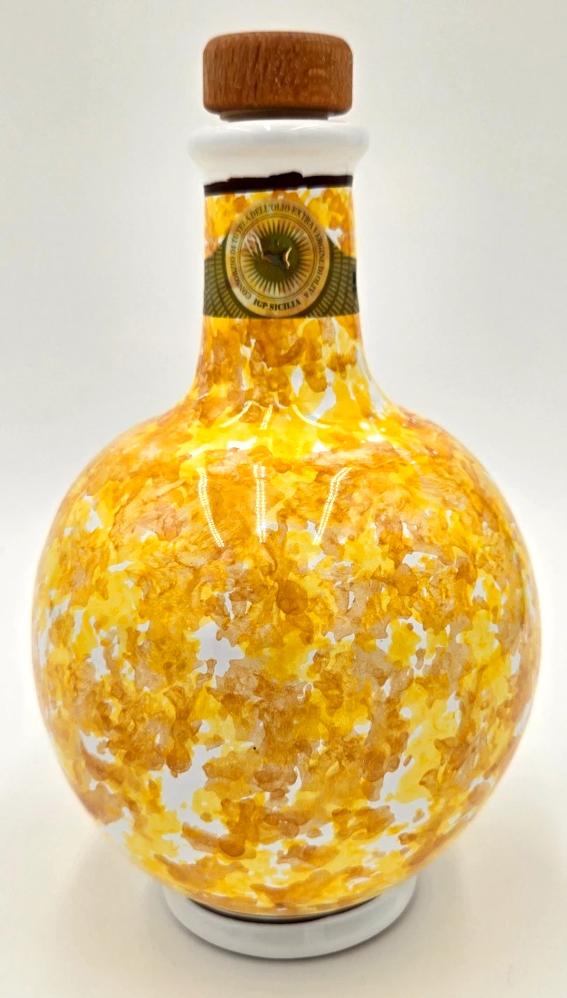 Ripullo Caltagirone Sicily Hand Painted Olive Oil Decanter 2024 Cutrera Italian