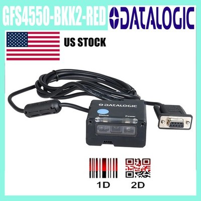 Datalogic Gryphon GFS4550-BKK2-RED Corded 2D/1D Barcode Scanner w/ RS232 Cable