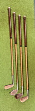 Vintage Hickory Wood Shaft Hillerich  Bradsby Junior Iron Set