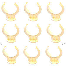 NINE (9X) IKEA Sektion Metod Plinth Clips Part# 10038467 - WHITE - US Shipped
