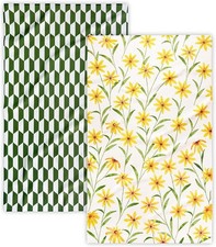 Kitchen Towels, 18" x 30" Tea Towels for Kitchen, Quick Dry Dish Towels for K...
