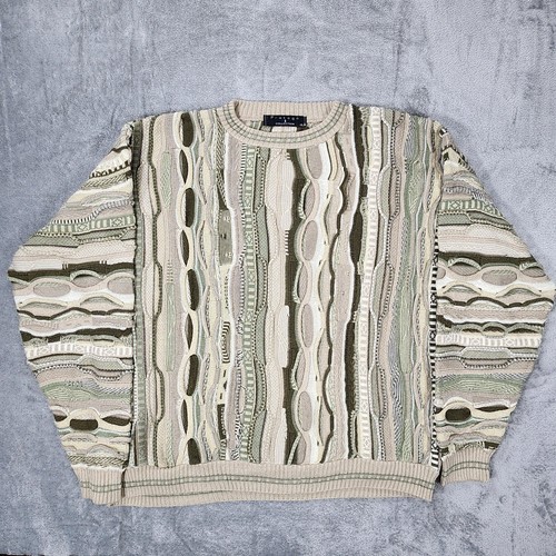 Vintage Protege Collection Sweater Mens XL 3D Textured Pullover Made USA Retro - Picture 2 of 12