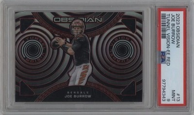 2023 Obsidian Joe Burrow Tunnel Vision-EE Red /10 No. 13 NUMBER MATCH RARE