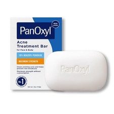 PanOxyl Acne Treatment Bar with 10 Benzoyl Peroxide, Maximum Strength Bar...