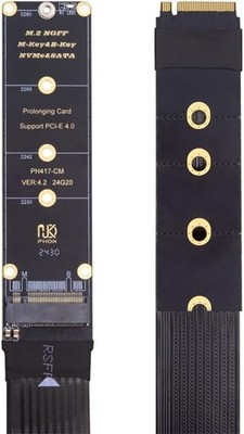 xiwai NGFF M-Key NVME SSD Extender Karte mit PCI-E 4.0 Flexibles