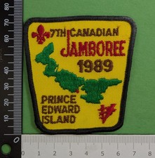 1989 7th Canadian Scout Jamboree CJ89 Prince Edward Island Badge Patch