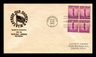 Dr Jim Stamps Fdc Scott 901 Torch Of Enlightenment Block Thermographed Cachet