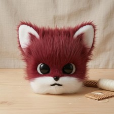 Wearable Canine Head Mask Reusable Animal Headpiece Halloween
