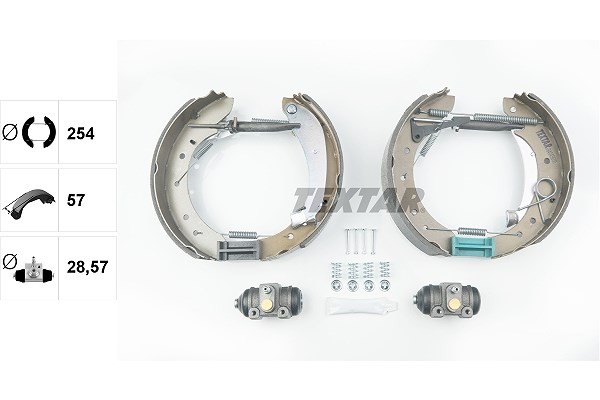 Textar Bremsbackensatz Hinterachse U.A. FüR CitroËN, Fiat, Peugeot-image