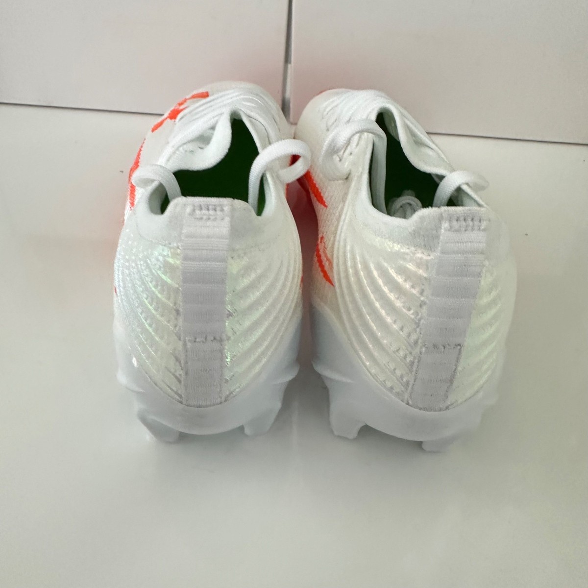 Under Armour Blur Pro Mens Football Cleats White/ Orange 3028220