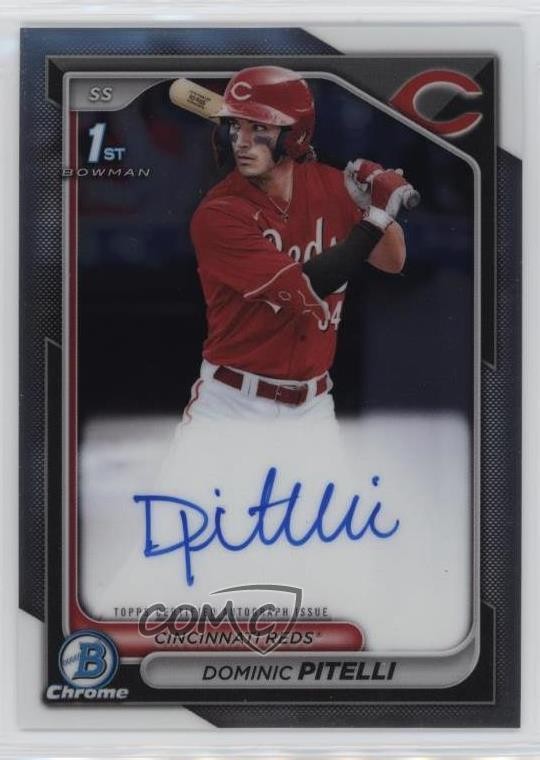 2024 Bowman Chrome Prospect Auto Dominic Pitelli #CPA-DPI Auto 10z2