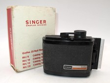  VINTAGE SINGER GRAFLEX RH/20 ROLLFILM BACK FOR 6X7 ON 120 OR 220 FILM-EXC COND