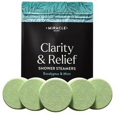 Miracle Made Mint Aromatherapy Shower Steamers 1 Count Pack of 1 , Green