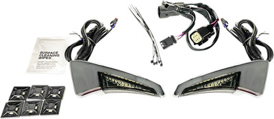 Custom Dynamics Sequentielle Tour-Pak Rückenlehnen LEDS CHROME W/SMOKE LENS