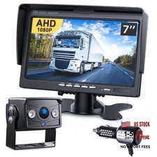 Upgrade Backup Camera Monitor Kit 7" HD 1080P IP69 Waterproof 1 Camera
