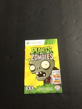 plants vs zombies xbox 360 Manual Only