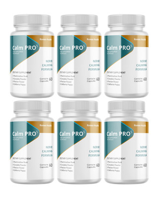 (6 Pack) CalmPro 5 Nerve Calming Support Formula Calm Pro 5