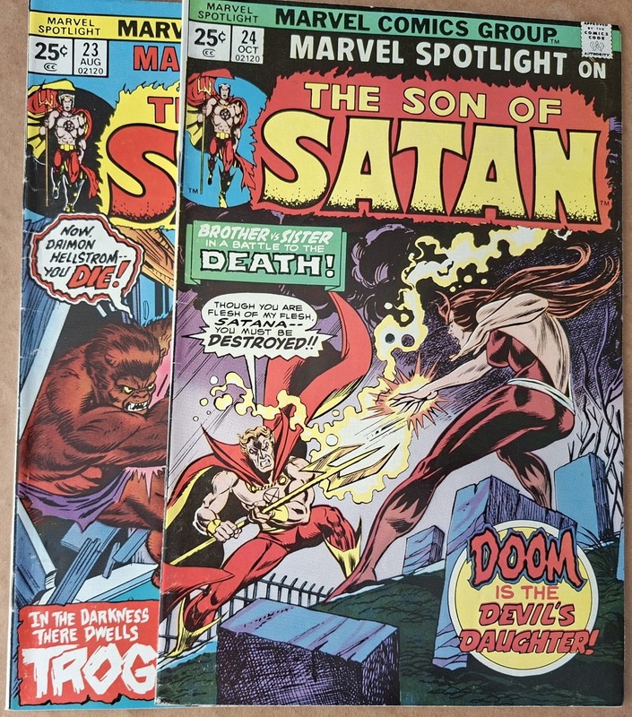 Marvel Spotlight Lot x2 - VG+ (4.5) - Marvel 1975 - Cents copies - Son Of Satan
