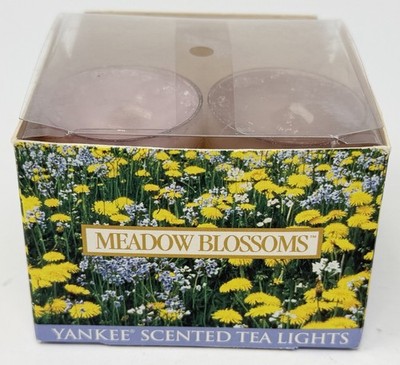 Yankee Candle MEADOW BLOSSOMS Scented Tea Light Candles, 10 Count PARTIAL BOX