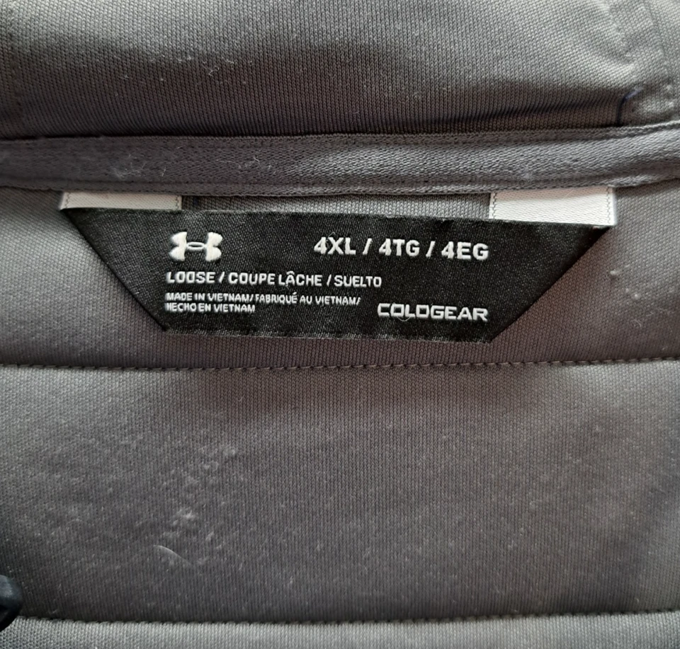 Under Armour куртка мужская 4XL синий Swacket Henley пуловер с капюшоном Storm ColdGear - Изображение 2 из 4