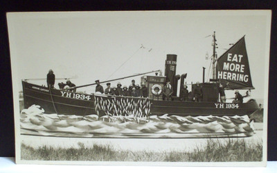 Norfolk England Great Yarmouth Carnival Parade Float 1930s Real Photo Postcard
