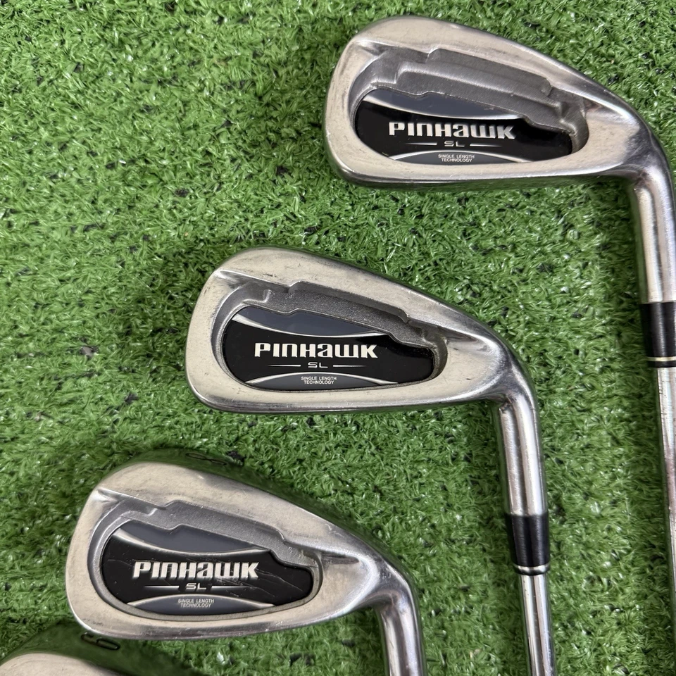 "Juego de varillas de acero Pinhawk SL de longitud única 4-PW AW SW LW flexión regular 37""" Foto 3 de 4