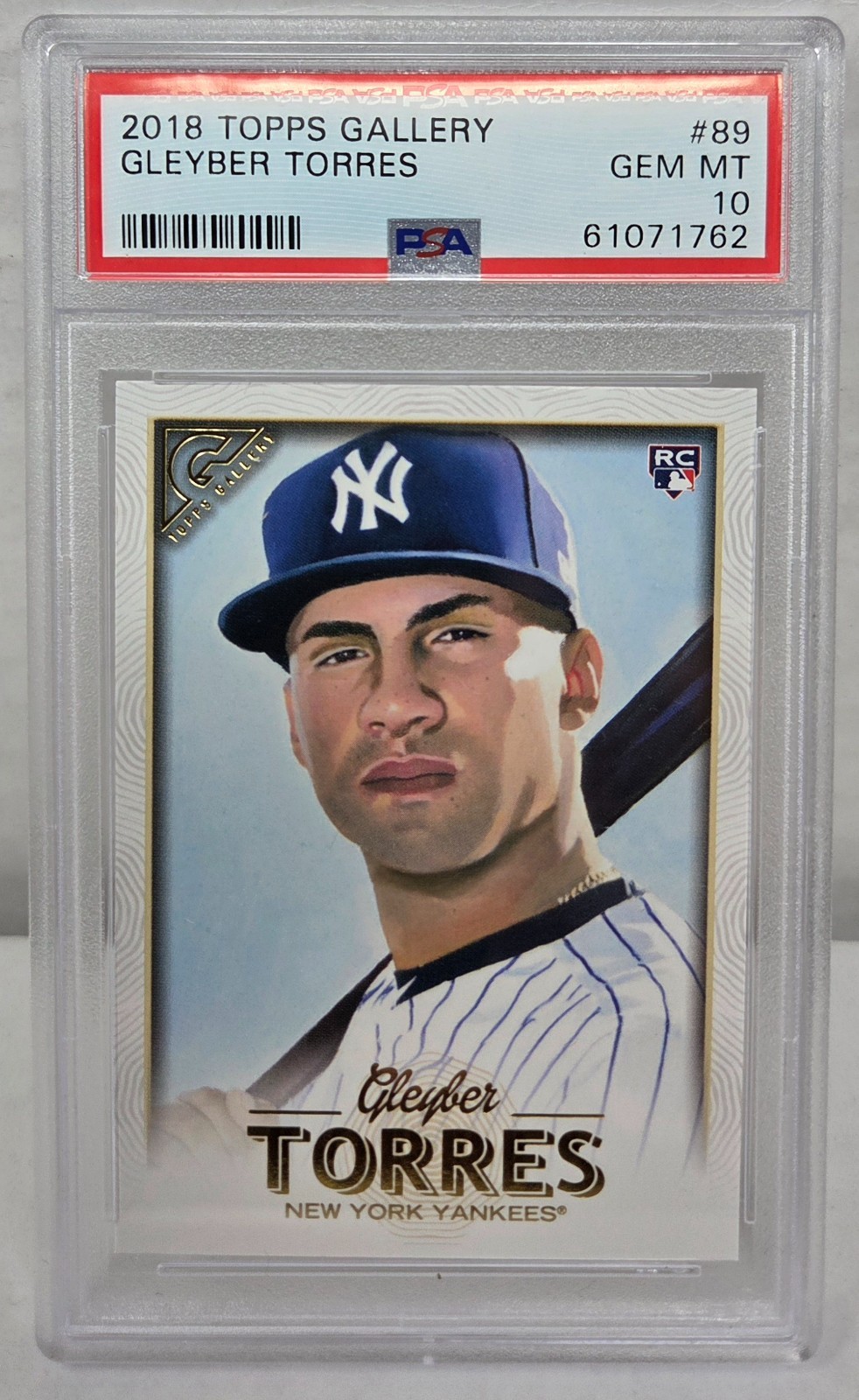 2018 Topps Gallery GLEYBER TORRES RC ROOKIE CARD PSA 10 GEM MINT
