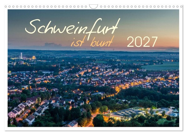 "Calendar 2027 · US Version · Schweinfurt Is Colorful (Wall Calendar 2027 17\" × 1"-image
