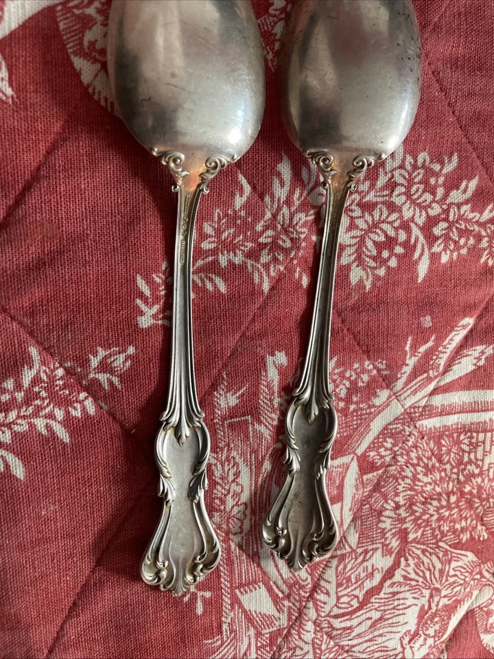 reed and barton marlborough ..?..sterling Spoons (2) … 69.25g Each - Image 3 of 4