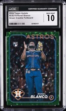 2024 TOPPS UPDATE GREEN CRACKLE FOILBOARD #US319 RONEL BLANCO CGC 10 GEM MINT