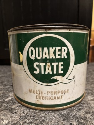 Quaker State Multi Purpose Lubricant 5 Lb Metal Advertising Can