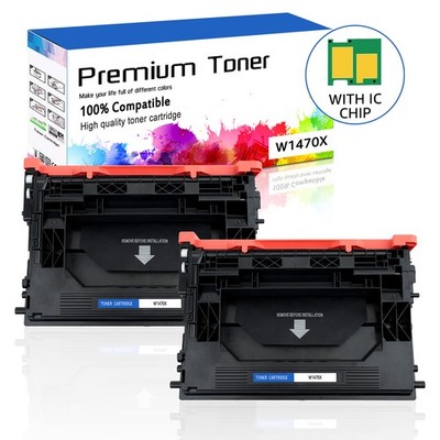 2x W1470X Toner Cartridge with Chip for 147X HP LaserJet M612dn MFP M635h M636fh