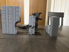 Godzilla Buildings Lot Of 3  For Sh MonsterAr...