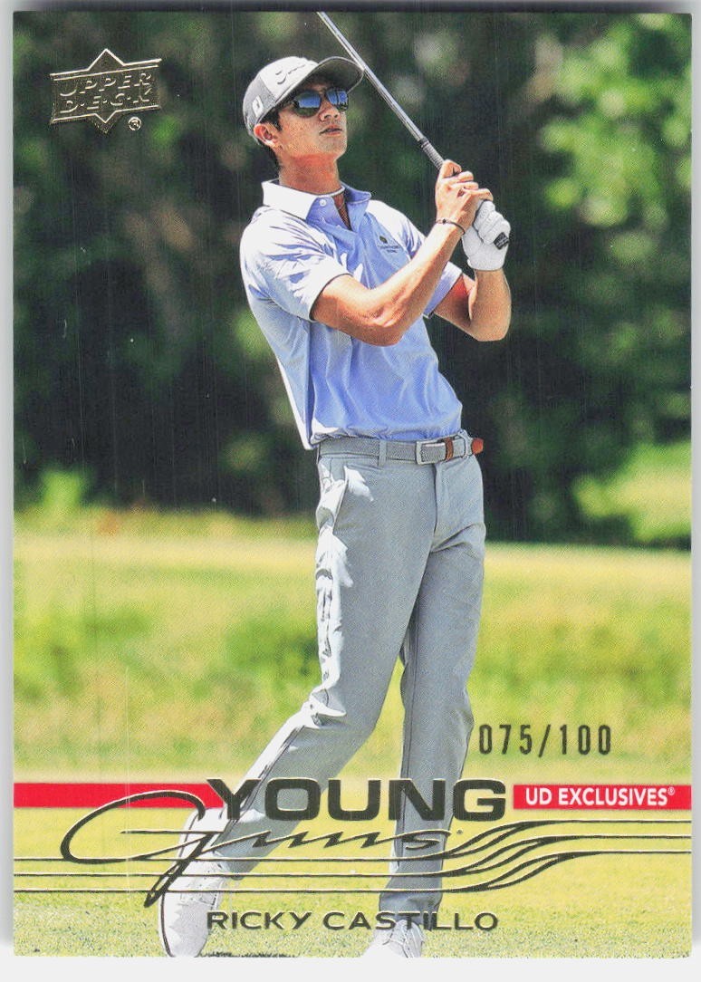 RICKY CASTILLO 2026 UPPER DECK GOLF #114 ROOKIE YOUNG GUNS EXCLUSIVES 75/100 RC
