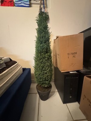 Mark Roberts Cedar Tree in Pot   37  Faux Topiary Tree   Elegant Home or Holiday