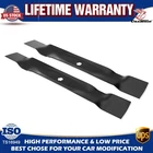 2PCS Mower Blades for John Deere X125 X126 X145 X300 X304 X310 Tractor 42" Deck