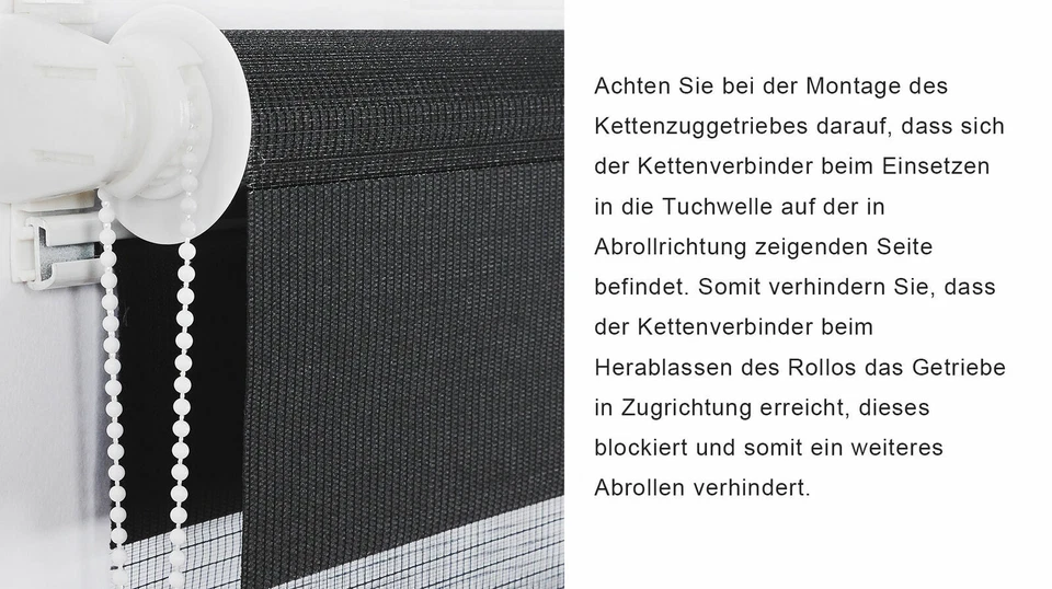 EUGAD zebrarollo klemm rollo doppelrollo klemmfix ohne bohren klemmfix rollo Duo - Bild 2 von 4