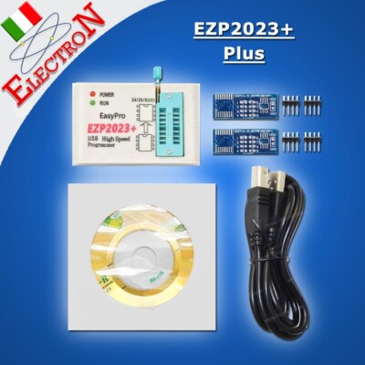EZP2023+ Plus 24/25/26/93 EEPROM CHIPS Flash Bios USB Programmer Win7 to Win11