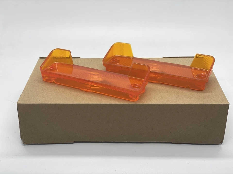 1966 66 Chevy Chevelle Malibu El Camino Parking Lamp Lens Pair - Image 1 of 3
