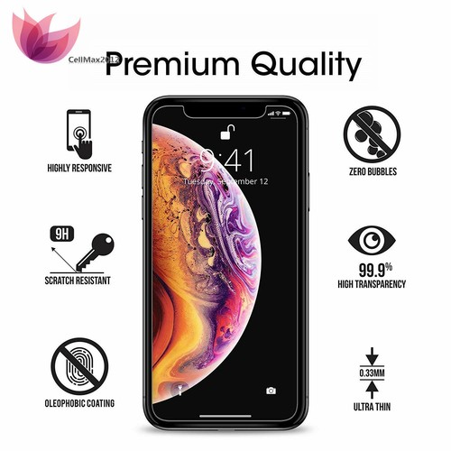 9H+ Tempered Glass Screen Protector for iPhone 13 Pro Max 6.7" 6.1" 5.4" 12 11 X - Picture 2 of 25