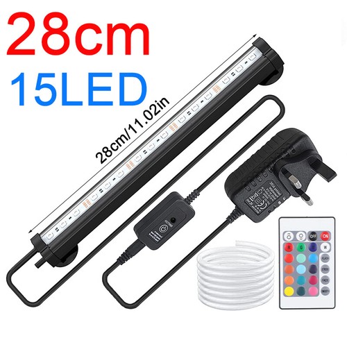 LED Aquarium Lights Submersible Air Bubble RGB Light for Fish Tank Underwater. - Picture 13 of 15