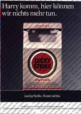 Lucky Strike Werbung Anzeige Reklame