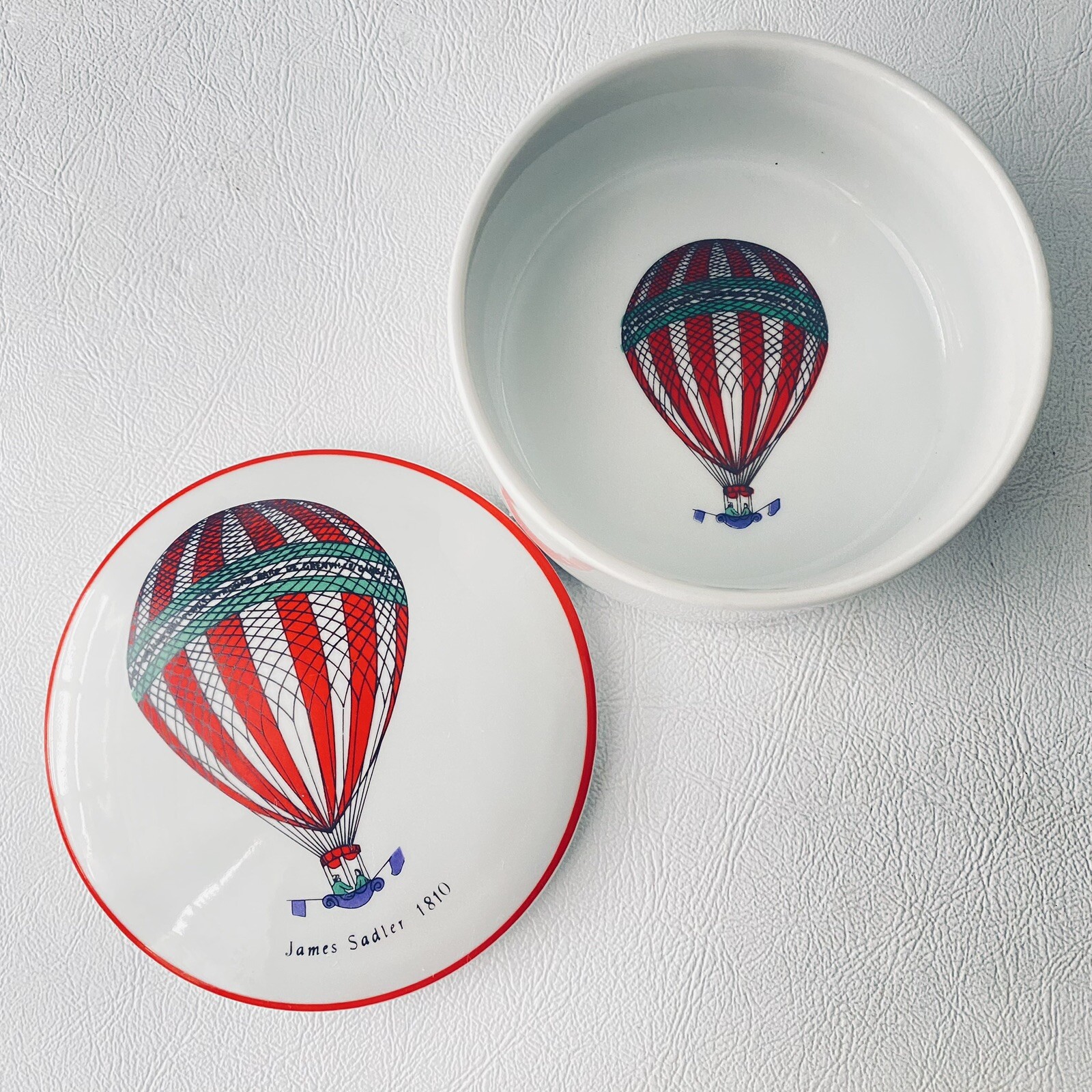 The House of Ardalt Trinket Box James Sadler 1810 Hot Air Balloon