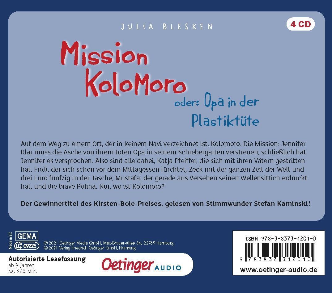 Thumbnail - Mission Kolomoro Oder: Opa In Der Plastiktüte Julia Blesken Audio-cd 4