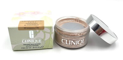 New in Box! Clinique Blended Face Powder ~02 Transparency 2 (VF) ~0.88 oz / 25g